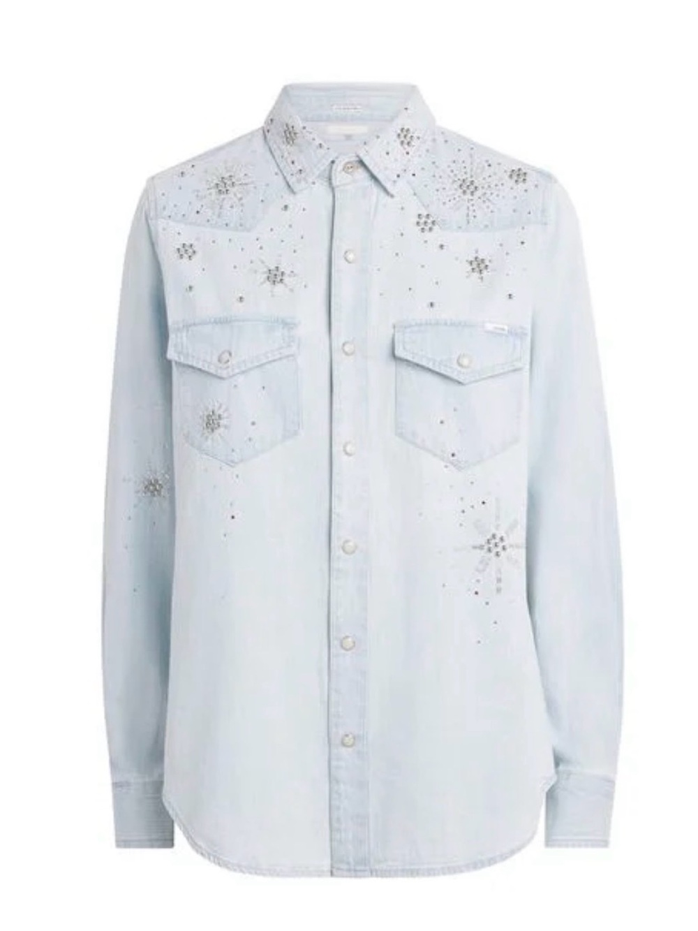 Mother
Women's Blue Denim All My Exes Shirt